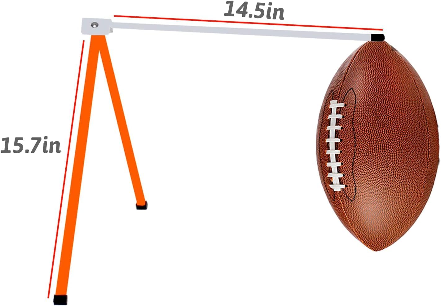 Kapler Football Kicking Net for Field Goals - 4x7FT Portable Football Net with Holder Tee - Sideline Practice for Backyard Skill Improvement