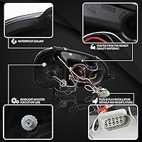 Vista 4 de Autozensation Compatible con Volkswagen Golf MK5 / Rabbit 2006-2008, Volkswagen Jetta 2006-2010, conjunto de faros delanteros izquierdo + derecho