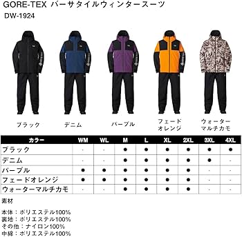DAIWA　ダイワ　グローブライド　GORETEX　バーサタイルウィンタースーツ DAIWA ダイワ グローブライド GORETEX バーサタイルウィンタースーツ