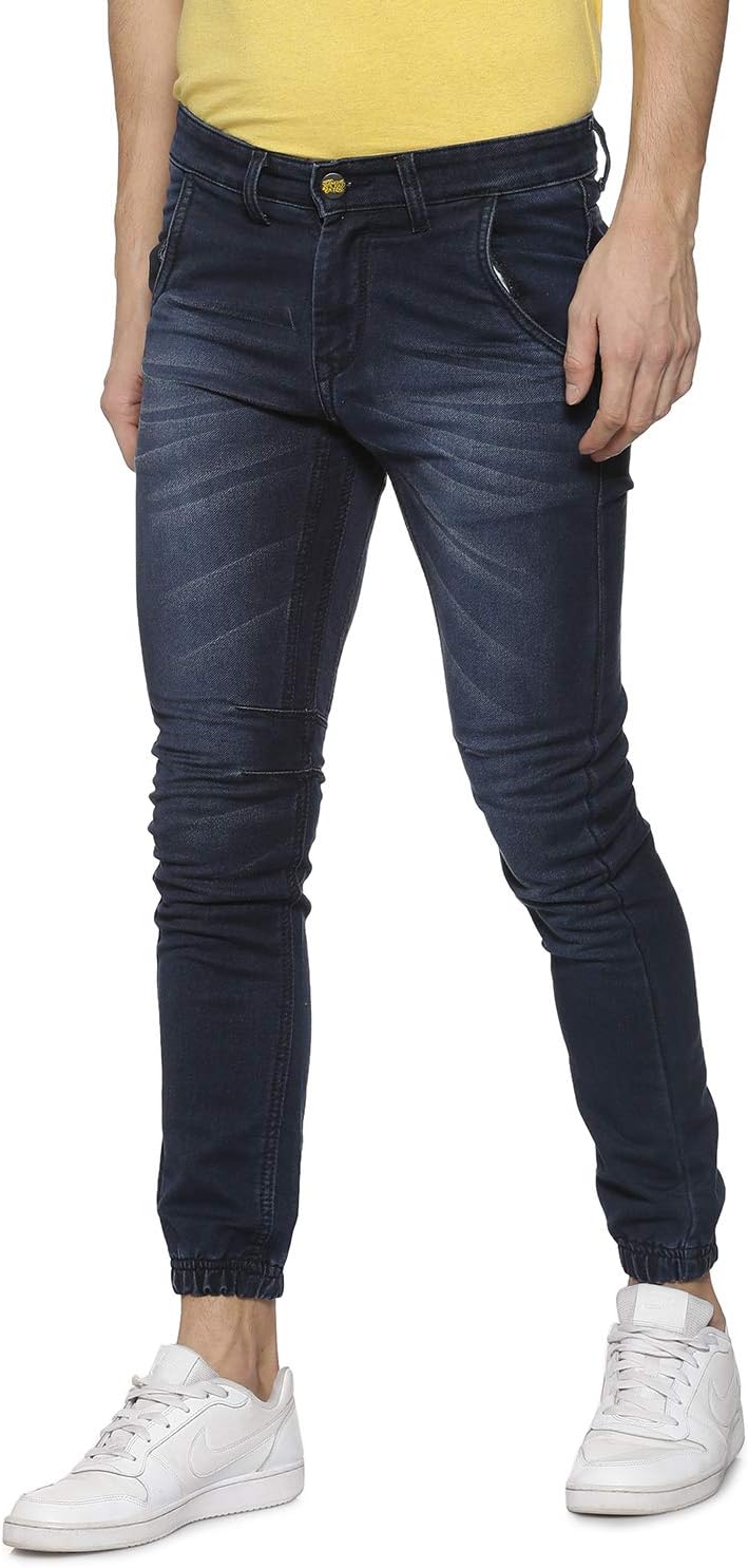 Campus Sutra Men Ankle Rib Denim Jeans