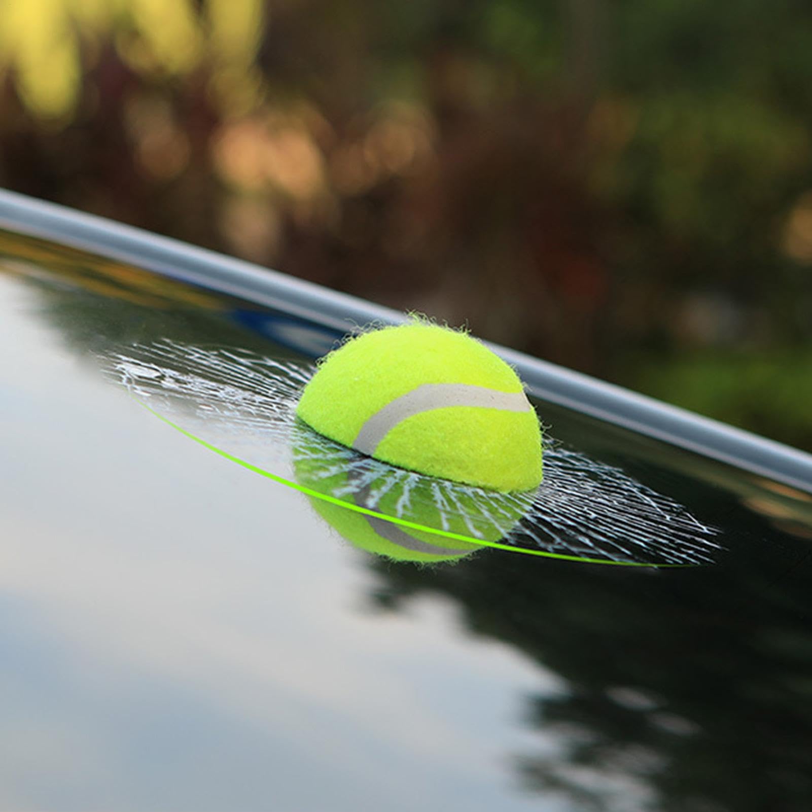 Autocollants 3D pour vitre de fenêtre, balle de tennis, autocollant pour pare- arrière de voiture, balle cassée, décalcomanie, décoration pour la maison
