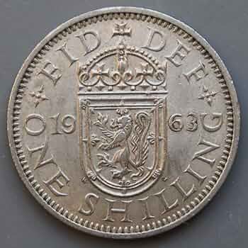 イギリス1970年　1シリング硬貨 Elizabeth II / 1Shilling 】 イギリス 1シリング コインリング