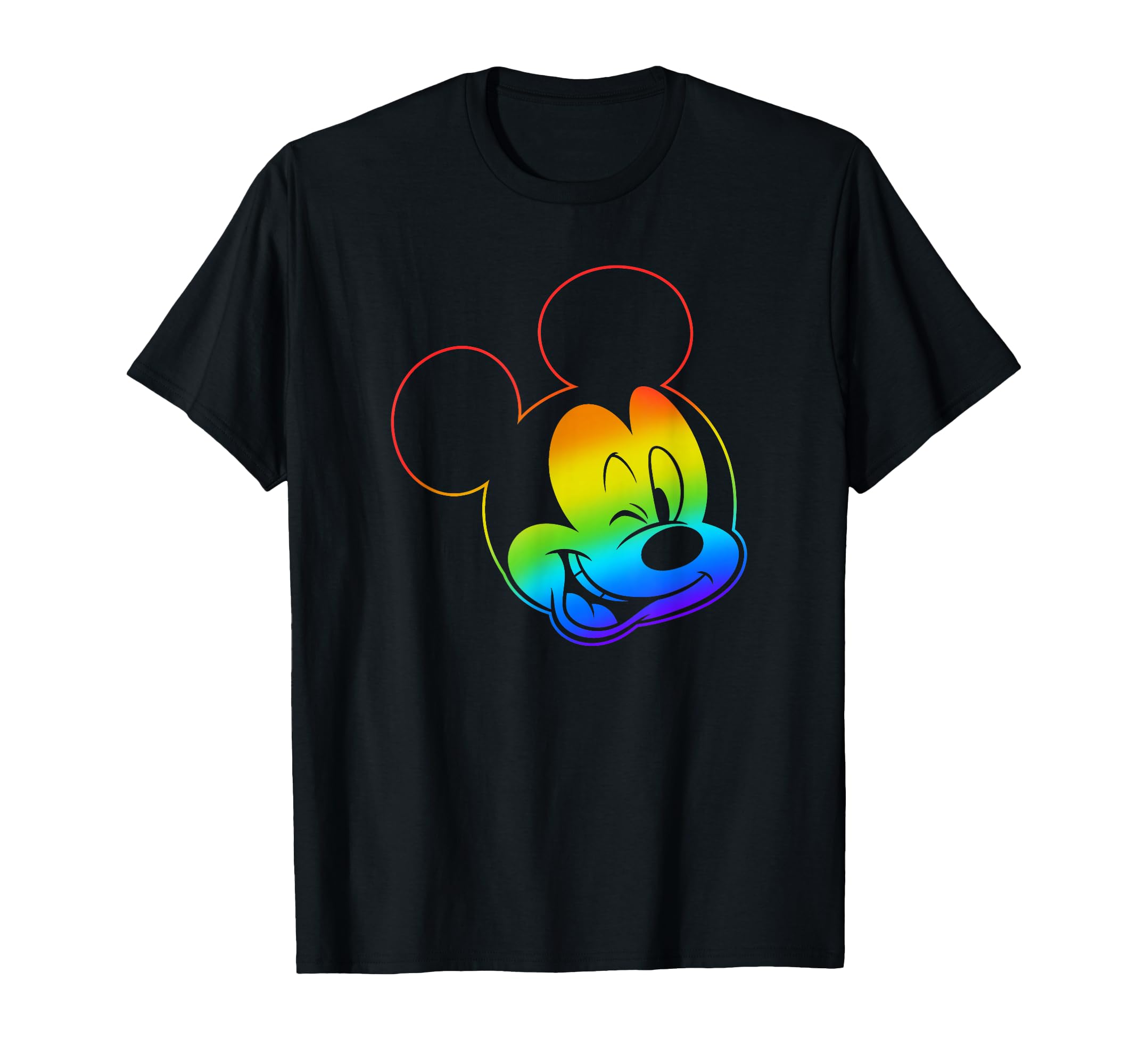 Mickey Rainbow Disney vêtement avec motif visage coloré coton