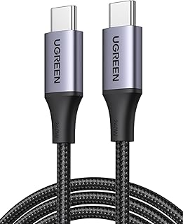UGREEN 240W USB C Cable PD3.1 Downward Compatible with 140W 100W Fast Charging Compatible with MacBook Pro 2022, iPad Pro 2022, Elitebook, Dell XPS, Galaxy S23/S22/Z Fold, Pixel, Switch, etc. 6.6FT