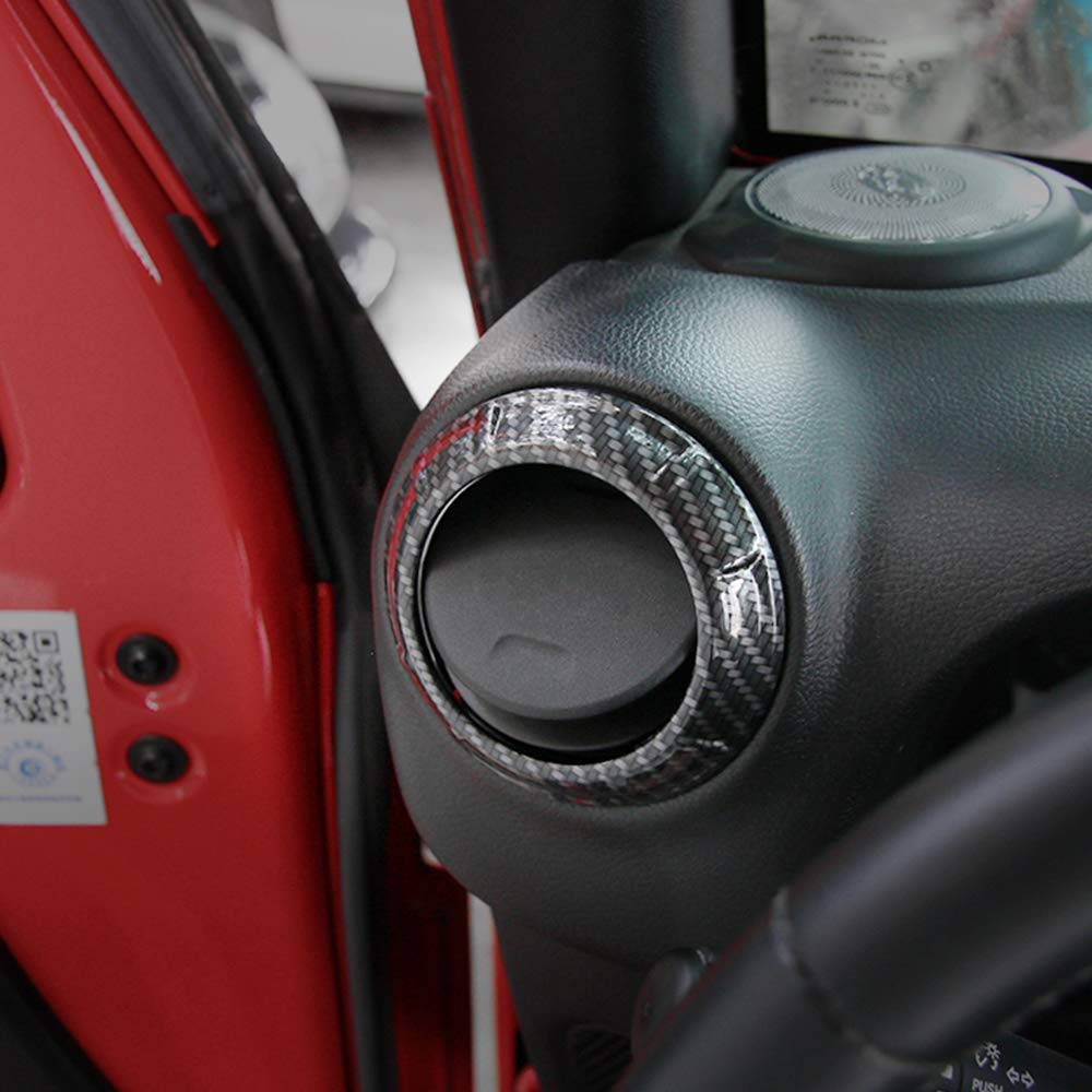 RT-TCZ Carbon Fiber Air Condition Decoration Interior Trim Kit, Accessories for Jeep Wrangler JK JKU 2011-2017