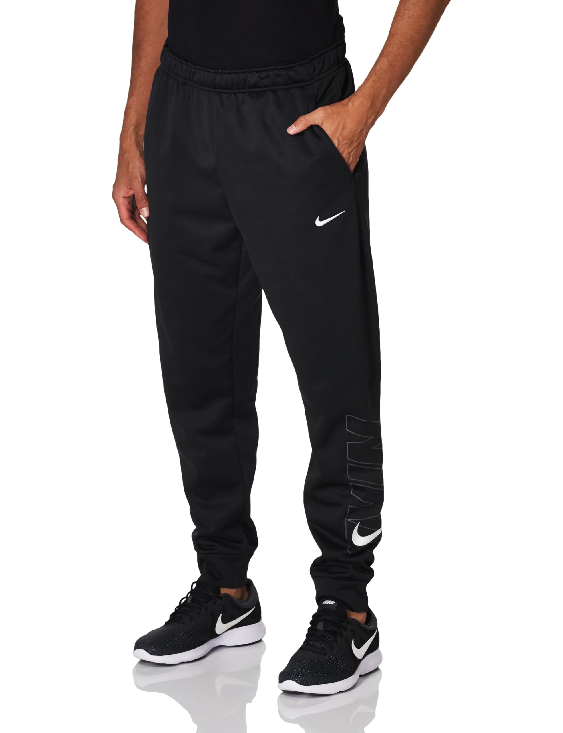 NIKE FB6892-010 M NK TF Pant Taper HBR Pants Men's Black/White Size S