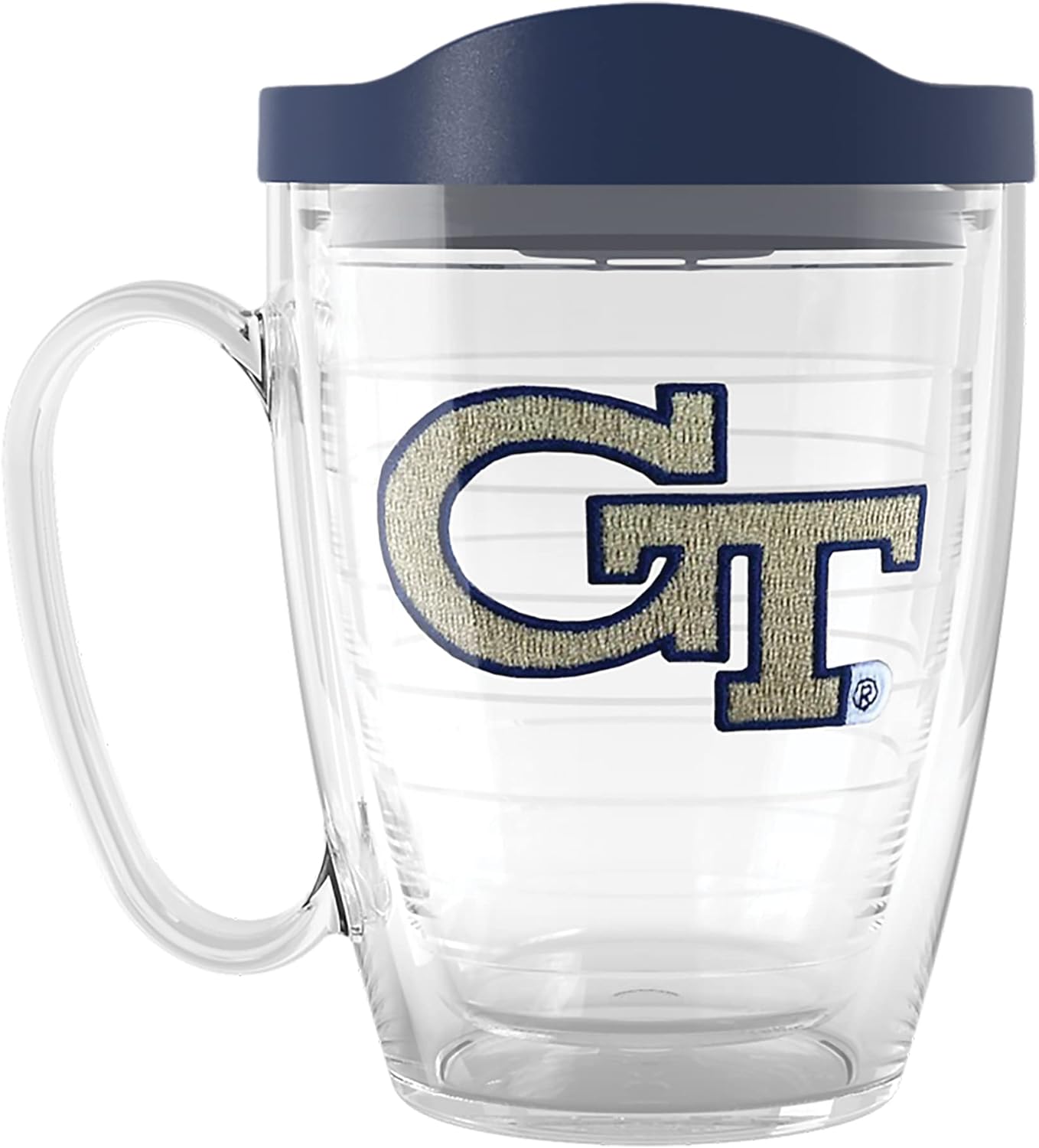 Tervis Made in USA Double Walled Georgia Tech GT Insulated Tumbler Cup Keeps Drinks Cold & Hot, 16oz Mug, Classic