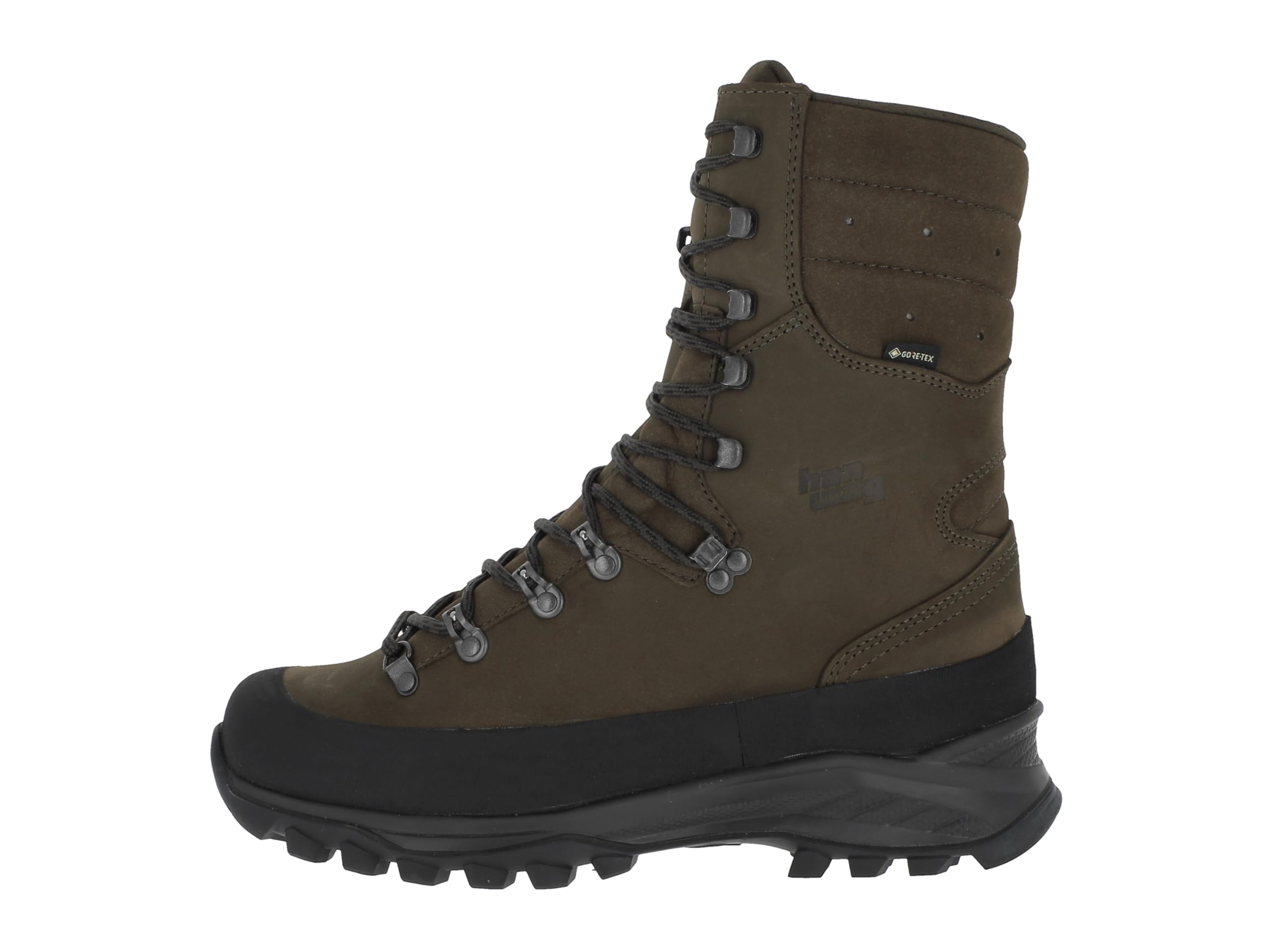 Hanwag Brenner Pro Wide GTX wasserdichte und stabile Jagdstiefel mit Nubukleder Obermaterial | Jagdschuhe | Trekkingstiefel | Nubukleder