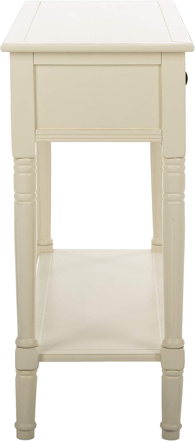 Safavieh American Homes Collection Samantha Distressed/Cream 2-Drawer Console Table : Home & Kitchen