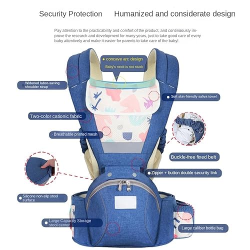 Miniatura 2 de Portabebés ergonómico 3 en 1 portabebés suave portabebés de 3 a 36 meses, 4 estacionestodas las estaciones, recién nacido a niño pequeño con capucha