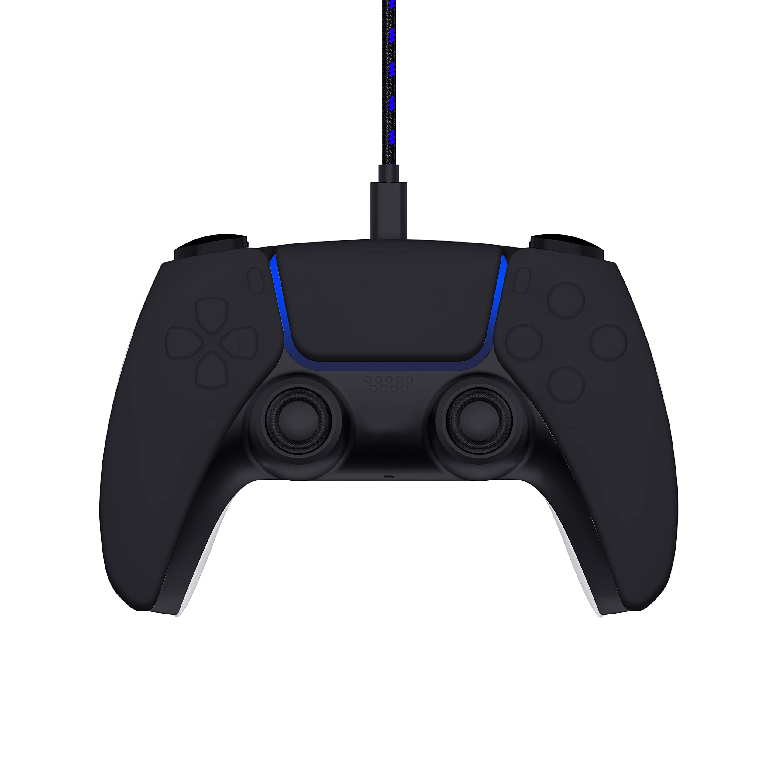 STEALTH Estación de juego definitiva PS5 con auriculares a juego y soporte para mandos a juego y cable de carga USB-C trenzado de 2 m