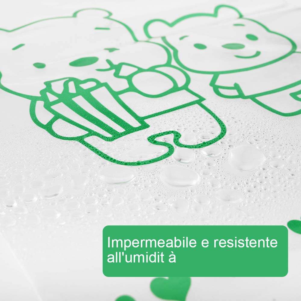 GOLDGE 10 Bustine Corredino Neonato Sacchetti, Buste Ospedale Cambio Trasparenti Con Cursore, per Nascita, Sigillate PE Glassato 34 * 24 cm