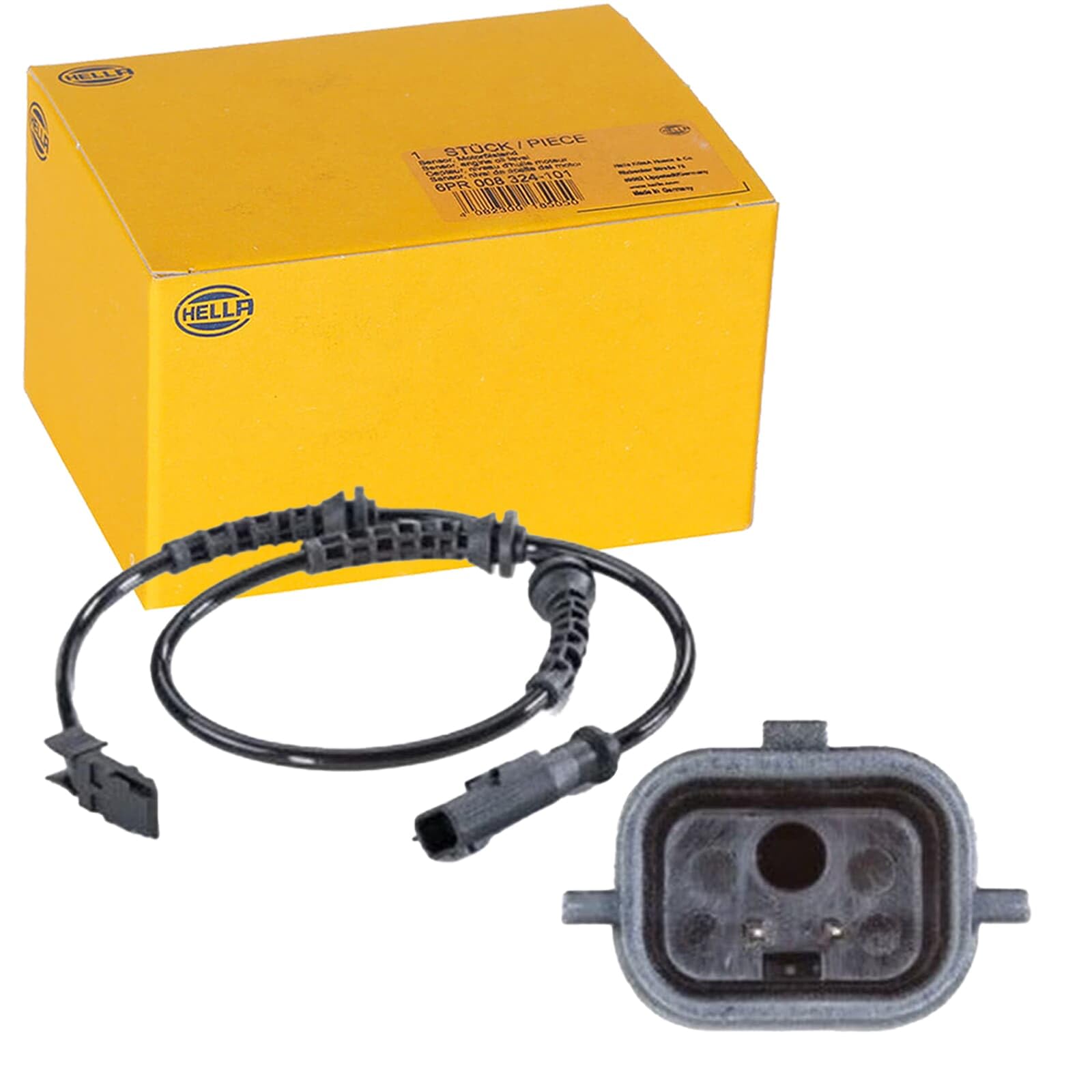 HELLA 6PU 012 806-231 Sensor, revoluciones de la rueda - 12V - 2polos - Cable: 580mm