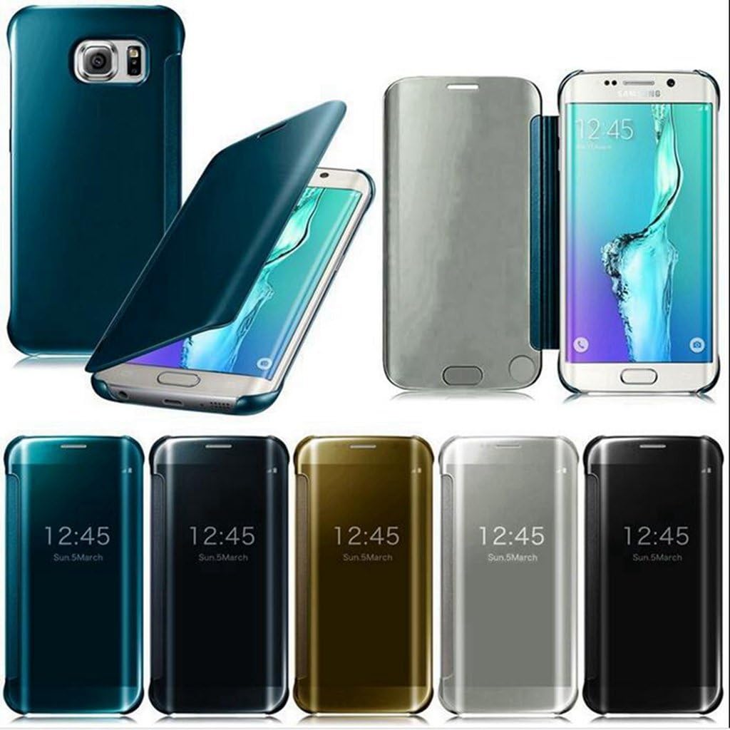 Samsung Galaxy S7 – Smart View de fecha/hora Espejo brillante funda duro  cubierta de la caja con función de conexión y desconexión turquesa :  Amazon.es: Electrónica