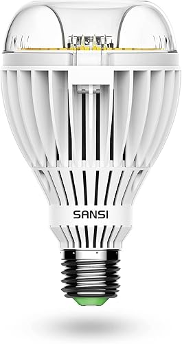 Miniatura 8 de SANSI Bombilla LED A19 equivalente a 300 W, bombillas de luz diurna de 4500 lúmenes, 5000 K, bombilla LED E26 no regulable con tecnología de