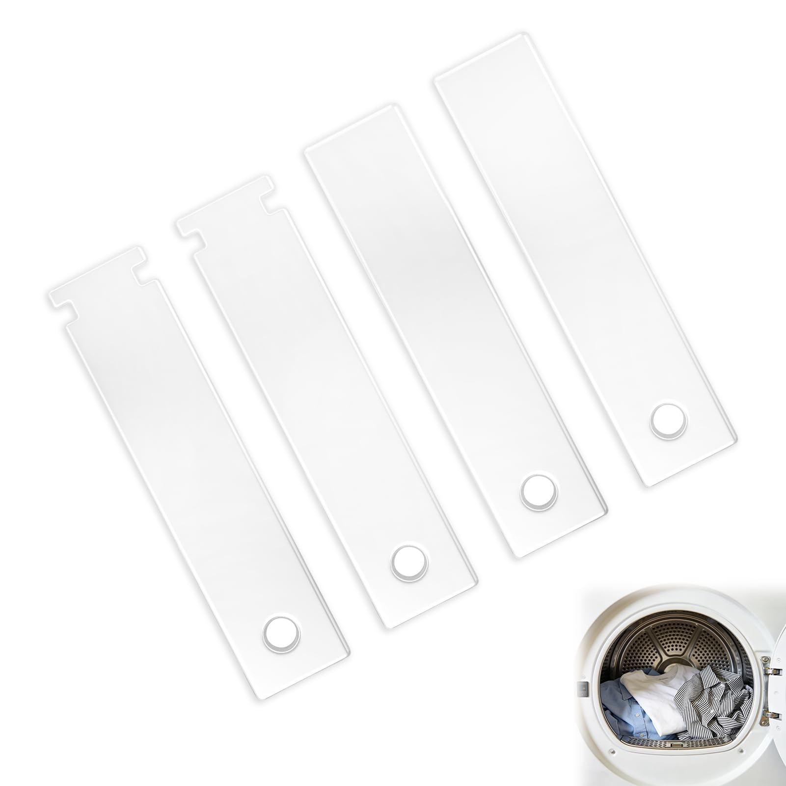 4Pcs WE1M504 WE1M1067 Dryer Drum Bearing Slide Glide Kit, Replacement Clothes Dryer Slide Set for GE Hotpoint Dryer, Replace WE1M333 AP3206716 AP7217724WE1M316 GLDS560ED2WW GHDN520ED1WS