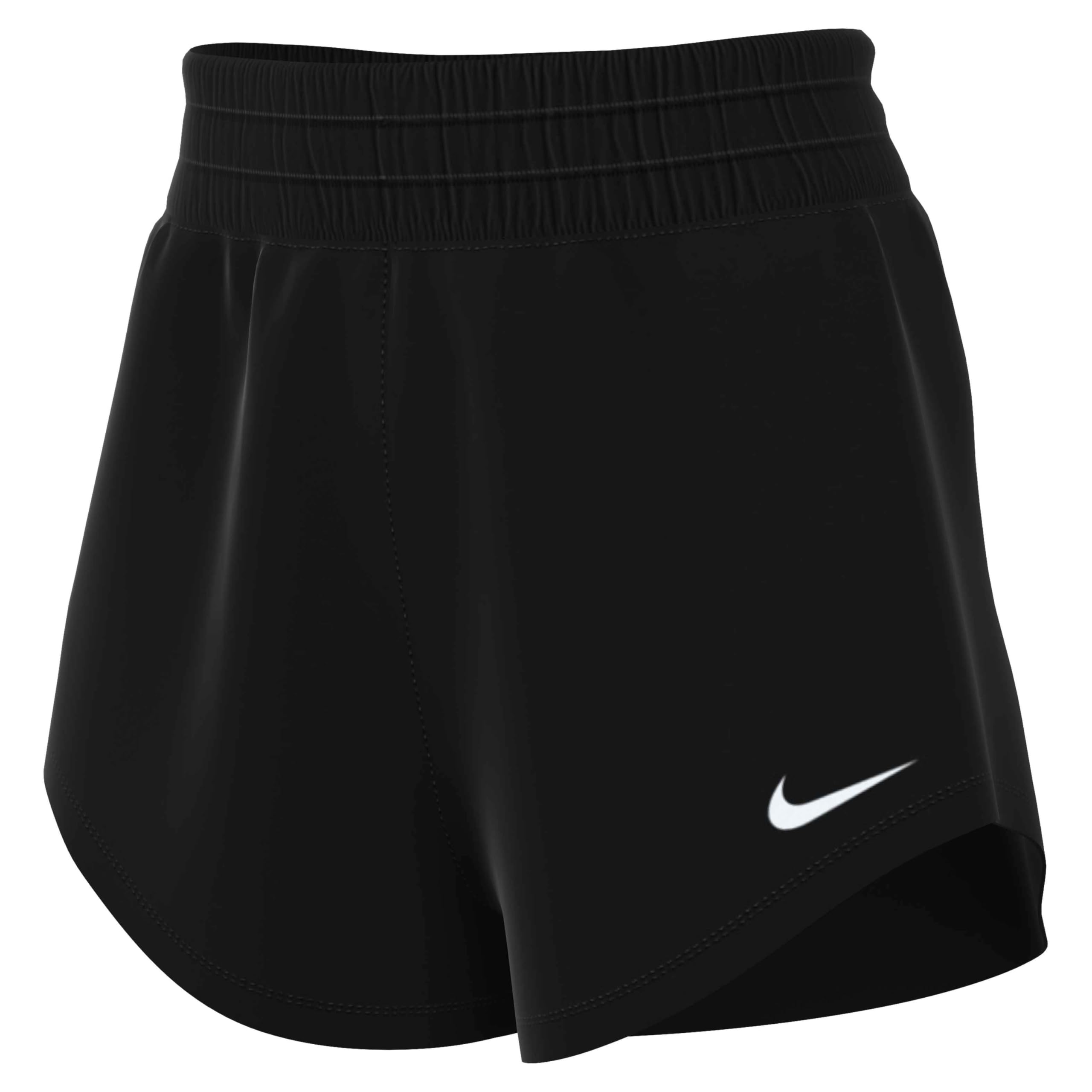 Nike Women's One Dri-Fit 3" Brief-Lined Shorts - Black/White - Size: Medium