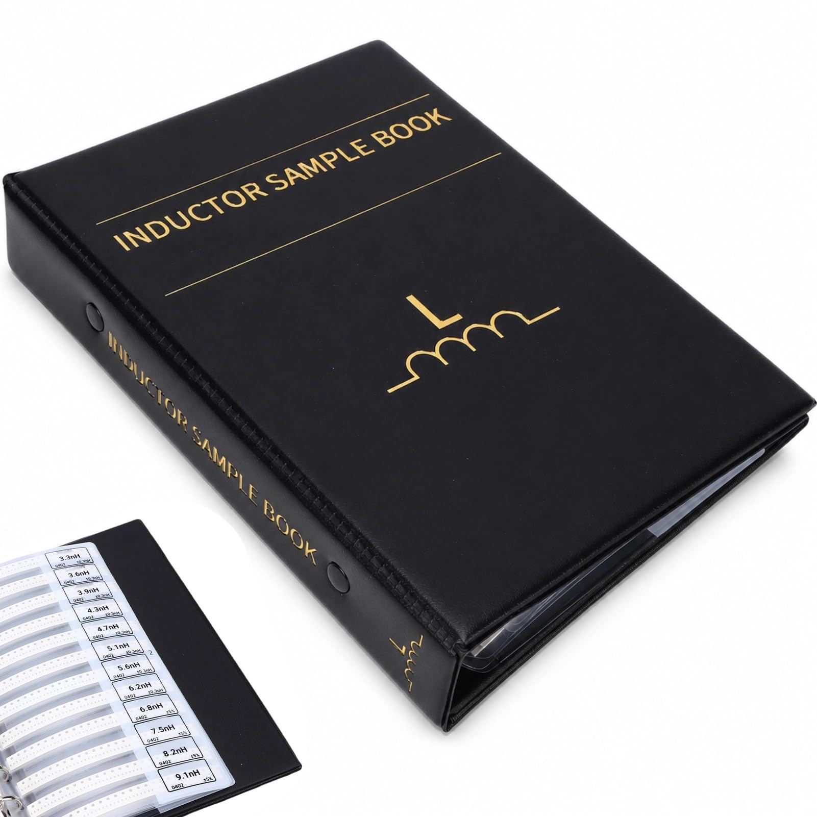 Jiawu 0402 Libro di Campioni di Induttori, Kit Assortito di Induttori a Chip SMD, 1nH~330nH, 50 Pezzi, Kit di Campioni per Componenti Elettronici