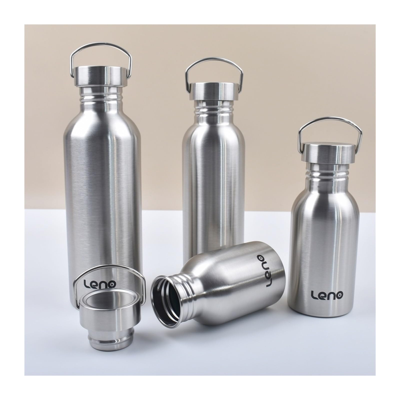 1 szt. Butelka na wodę ze stali nierdzewnej o pojemności 350–2000 ml z pojedynczą ścianką(1500ml)