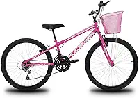 Bicicleta Infantil Aro 24 KOG Feminina 18V Cestinha