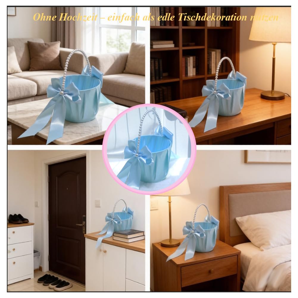 Blumenmädchen Korb 2 Stück Hochzeitskorb Streukorb Streukörbchen hochzeit