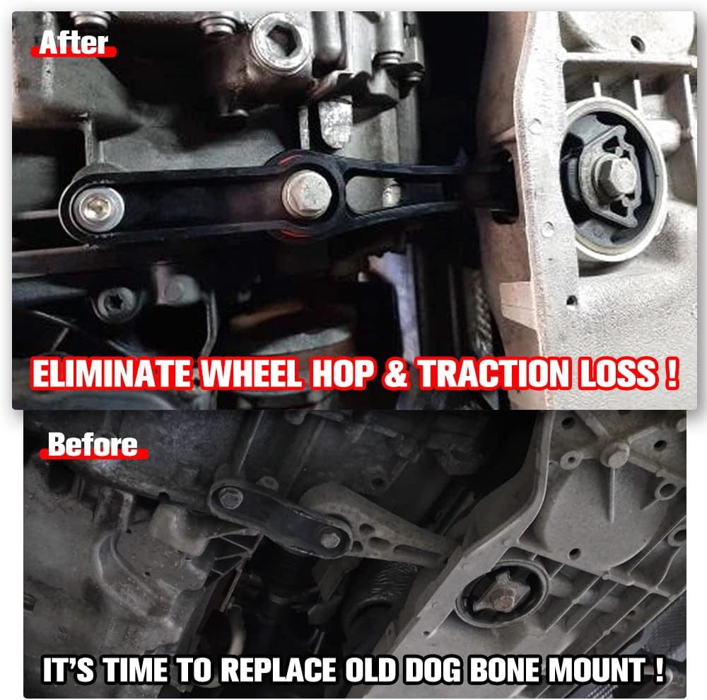 Pendulum Mount Dog Bone Engine Mount Kit Compatible with VW GTI Golf Audi TT MK5 2006-2009 2.0TSI