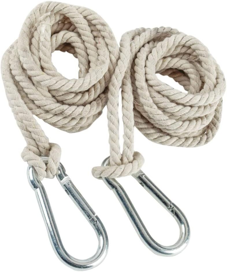 Ecojoy Tree Swing Straps Hammock Soft Hanging Rope Adjustable Swing Hooks Strap Garden Accessories 4M 2PCS Garden Furniture and Accessories Hammock Straps : Patio, Lawn & Garden