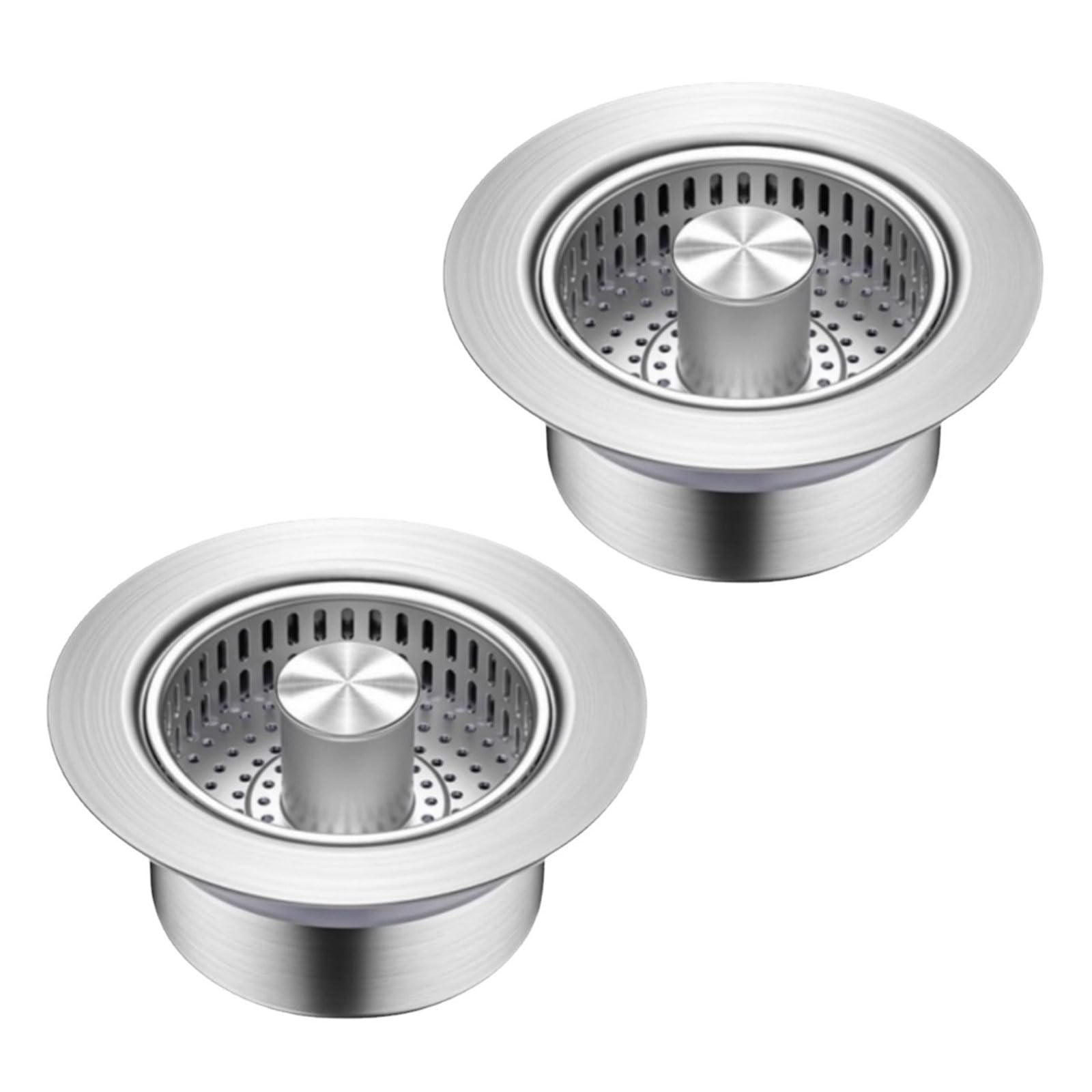 Xjdzineq Jump Center Technology Sink Strainer Additional Rustless Filter Net Prevents Obstructs and Bad Odors Kitchen Sink Drain Lid