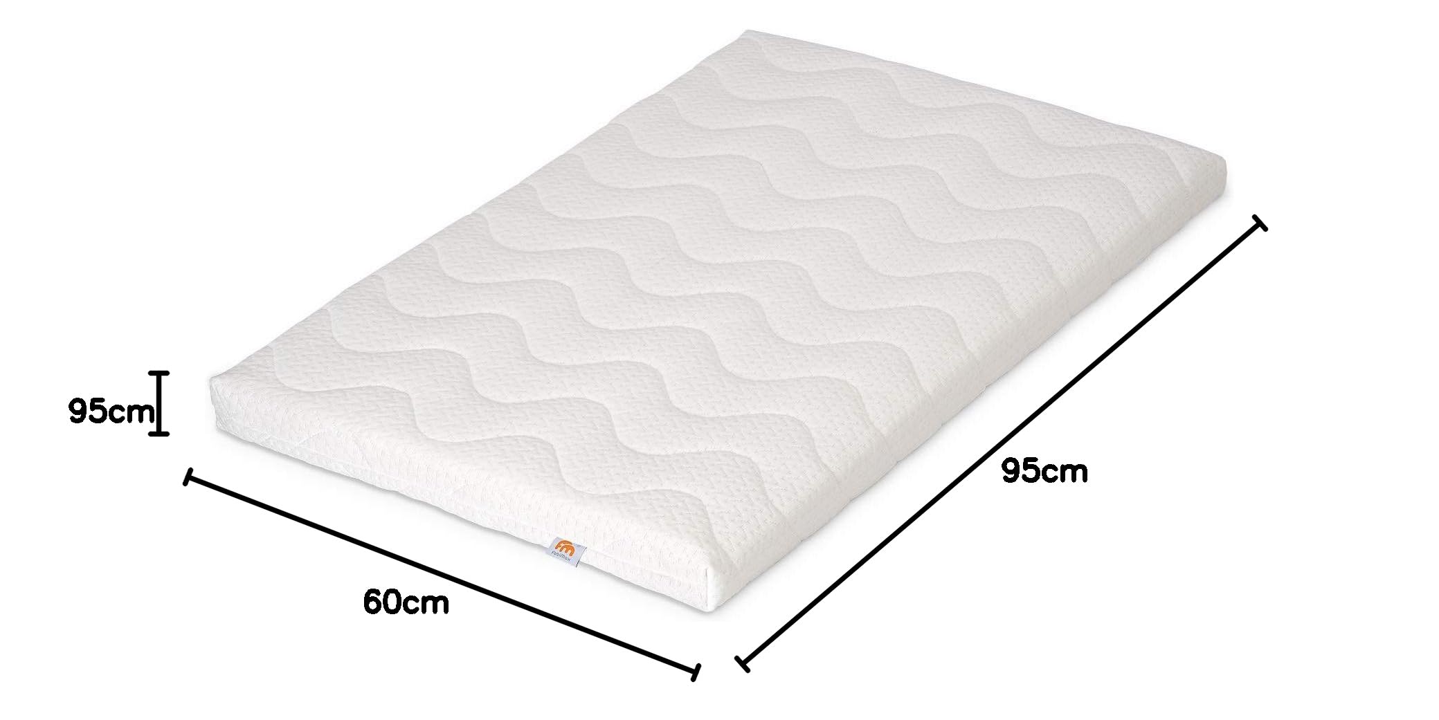 FabiMax Baby Beistellbett für Boxspringbett, TÜV geprüft 2022, inkl. Matratze und Nestchen aus Netzstoff, Buche massiv grau, Classic/graue Blümchen