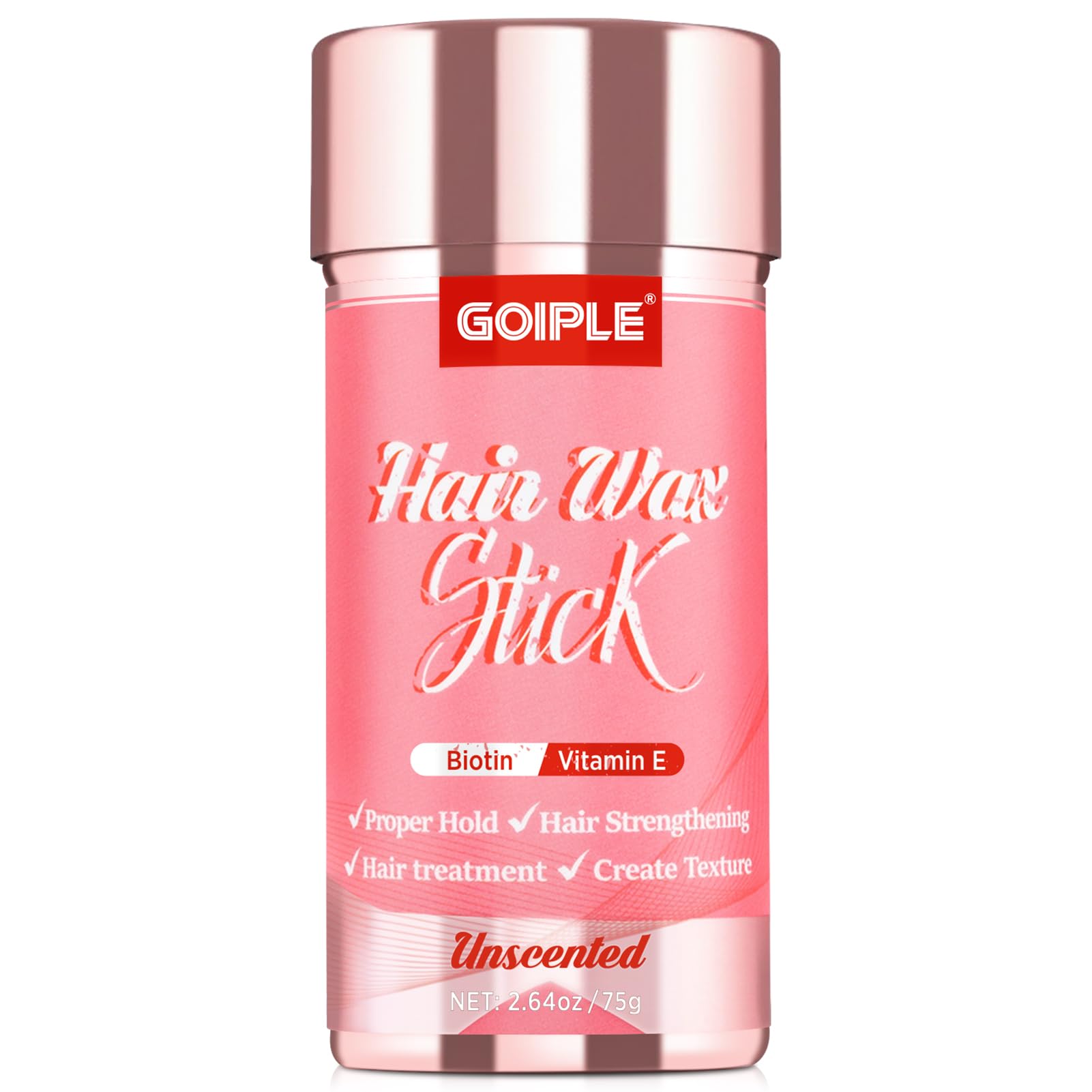 Goiple Hair Wax Stick Silk Stick Wax for Adult & Kids, Long-Lasting Styling Stick, Hair Pomade Wax Smoothing for Natural Hair or Wigs, Styling Wax for Fly Away & Edge Frizz Hair No Residue No Greasy