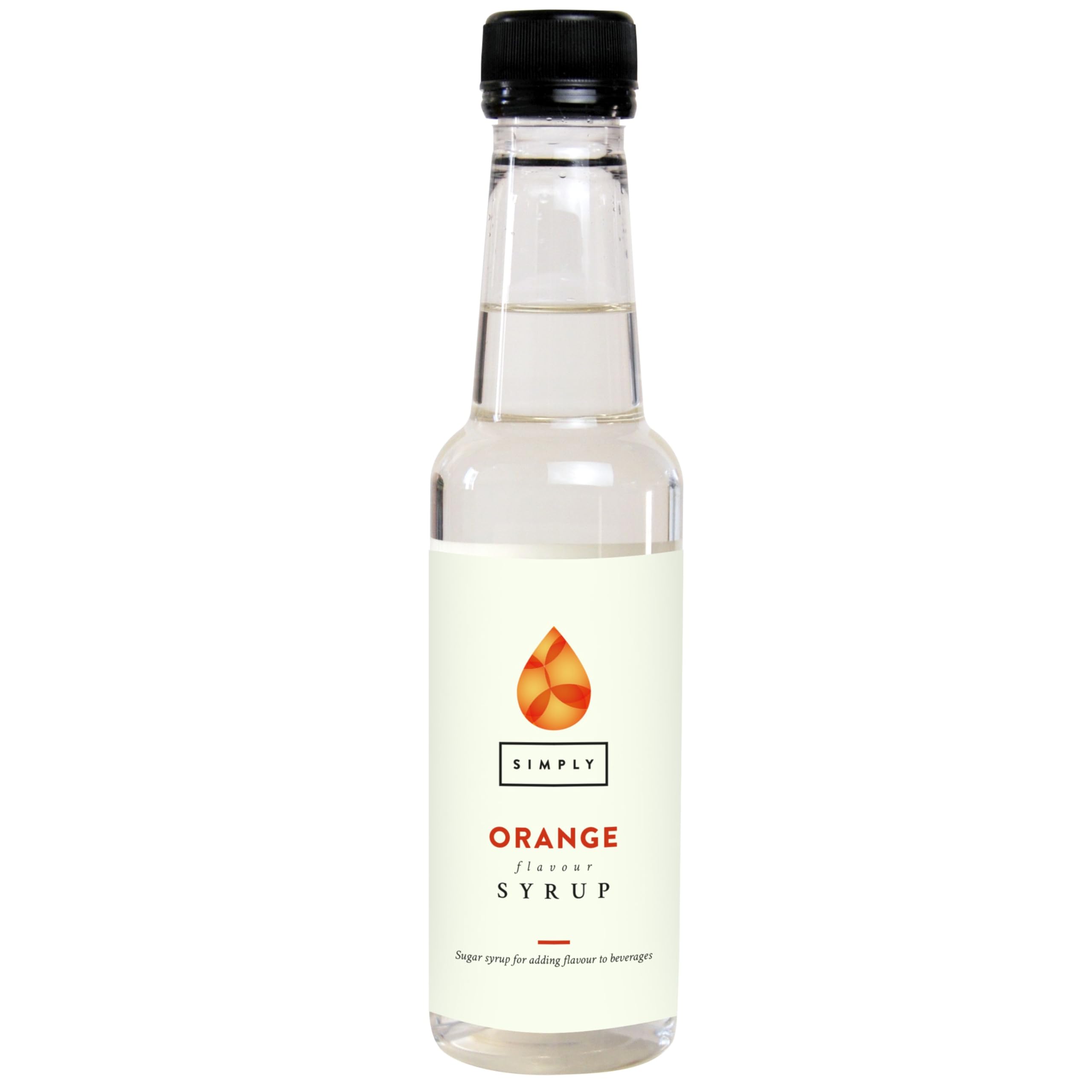 Simply Orange Syrup, Vegan & Nut Free Flavoured Syrup for Coffee, Cocktails & Baking (250ml)