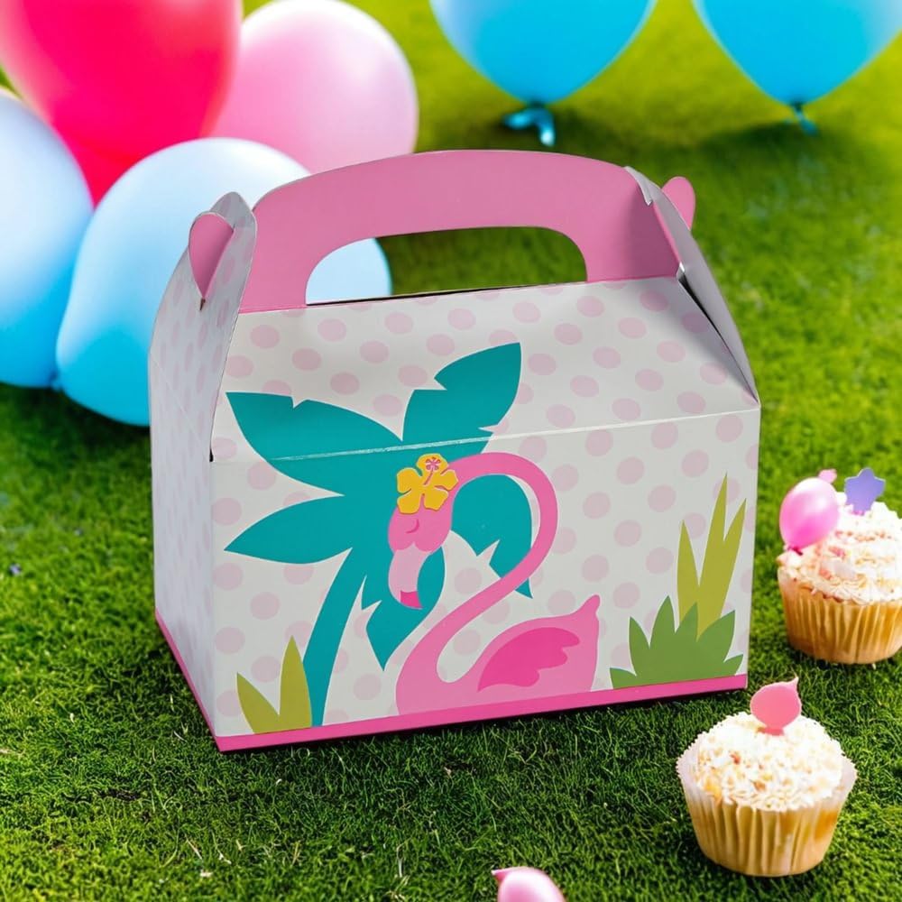 Fun Express Flamingo Treat Boxes - Set of 12-1st Birthday and Party Supplies image 4