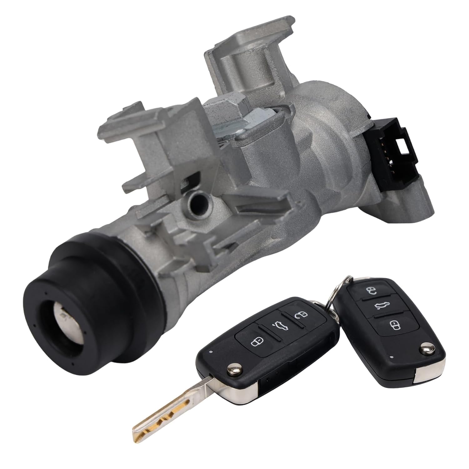 1K0905851B Neiman Interruptor encendido para Golf 5 6 A3 TT Seat Alte Leon | con 2 mandos a distancia Attuatore Serratura Cerradura Encendido1K0905865