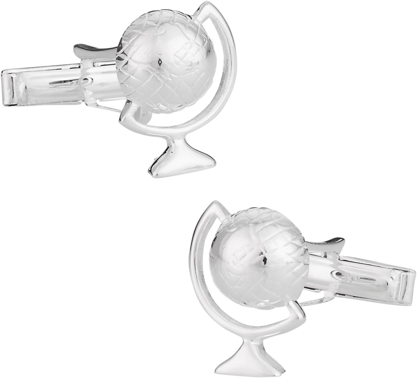 Mens World Traveler Globe Cufflinks frequent Flier Cuff Links in Solid 925 Sterling Silver Husband Boyfriend Gift Idea Business Attire Wedding