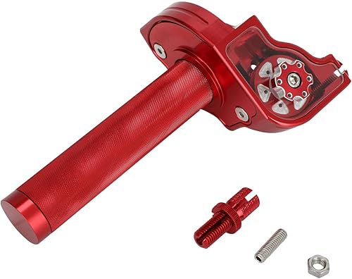 Miniatura 3 de JFG RACING Asamblea del acelerador de motocicleta, 78 pulgadas, 0.866 in, empuñaduras de acelerador giratorio con eje giratorio, cable CNC universal