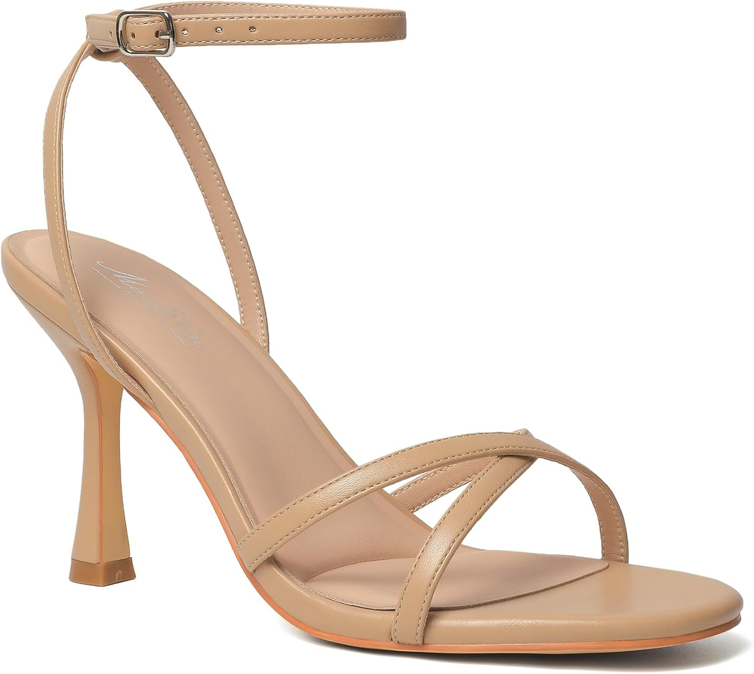 Mostrin Strappy Heels for Women Lace Up Ankle Strap Round Open Toe Stiletto High Heels Women's Heeled Sandals for Prom, Party, Daily - Image 9