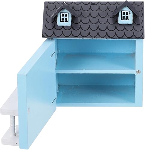 Miniatura 2 de Toyvian Casa de muñecas Casa de muñecas en miniatura Kit de casa de muñecas de madera Casas de pueblo de Navidad Modelo de casa de juguete de madera