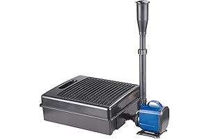 "All-in-one 792GPH Submersible Pond Filter Pump Fountain Pond Kit"