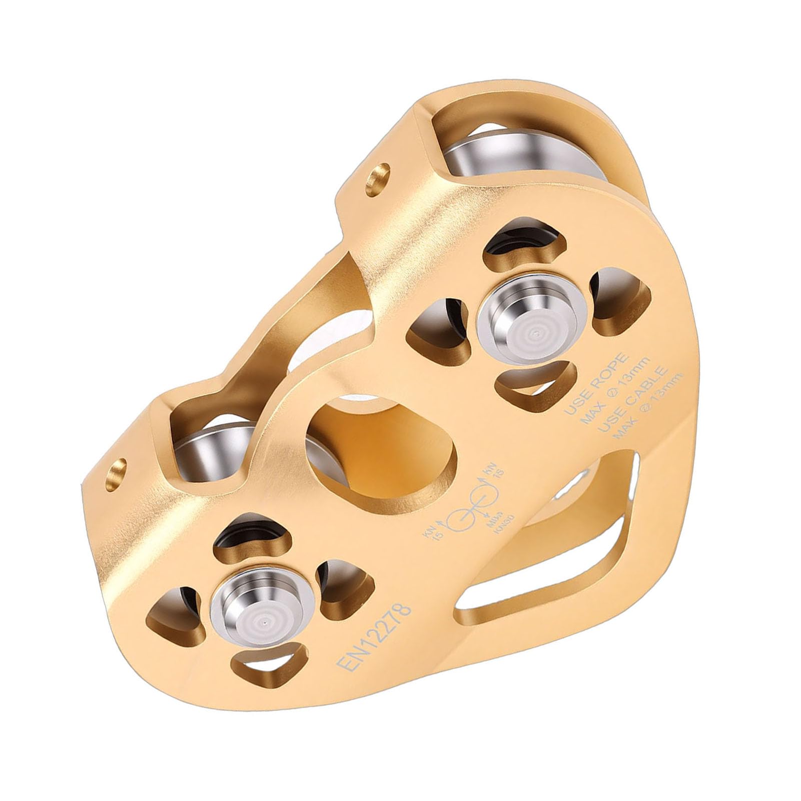 RiToEasysports Poulie de Tyrolienne, Construction en Alliage d'aluminium, Chariot Robuste 30KN pour les Activités de Plein Air d'escalade et 'aventure