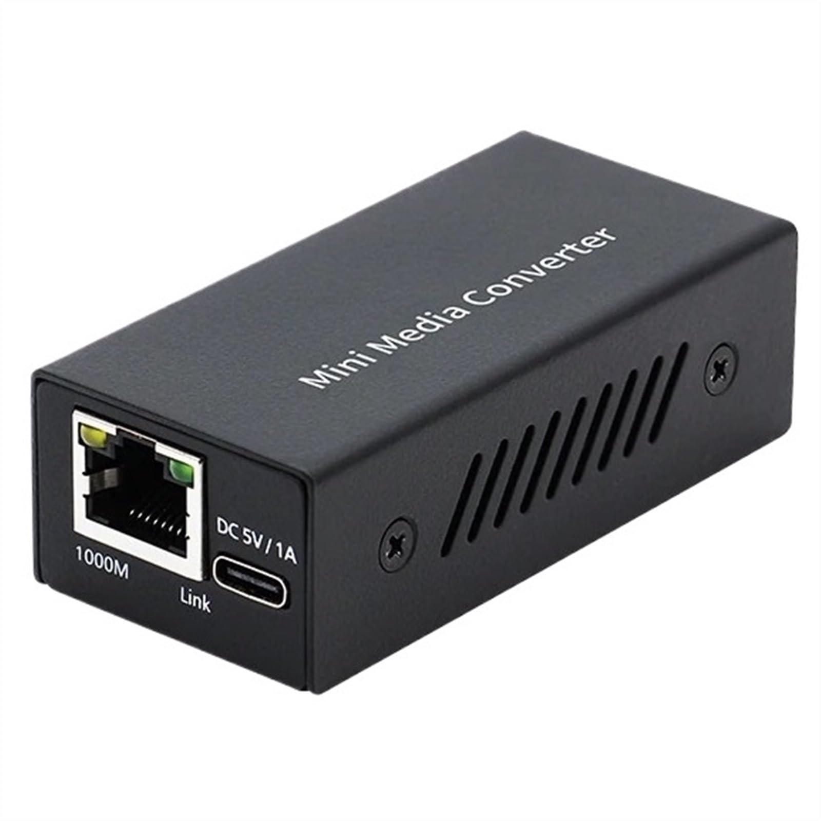 Gigabitowy Konwerter Mediów-konwerter Światłowodowy-SFP Na Konwerter Mediów Rj45 1000 Mb/s-SFP Przełącznik Światłowodowy Port DC 5V 1A Typu C