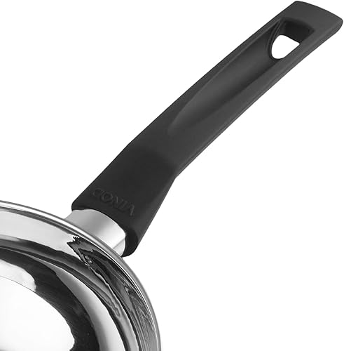 Miniatura 9 de Vinod Juego de utensilios de cocina Trento de acero inoxidable apto para inducción, 3 piezas, cacerola (6.3 in1,5 litros), 1 cacerola (7.9 in3