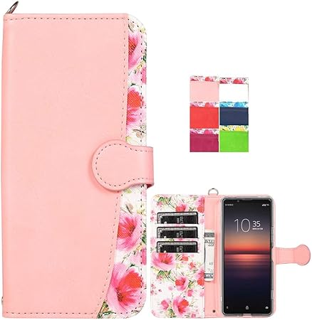 Amazon Co Jp Xperia 10 Ii So 41a Sov43 A001so ケース 手帳型 Fasy エクスペリア 10 Ii スマホケース エクスペリア10ii ケース Xperia 10 Ii カバー 手帳型 財布型 かわいい おしゃれ マグネット Icカード スタンド 革 耐衝撃 手帳カバー レザー 保護 花柄