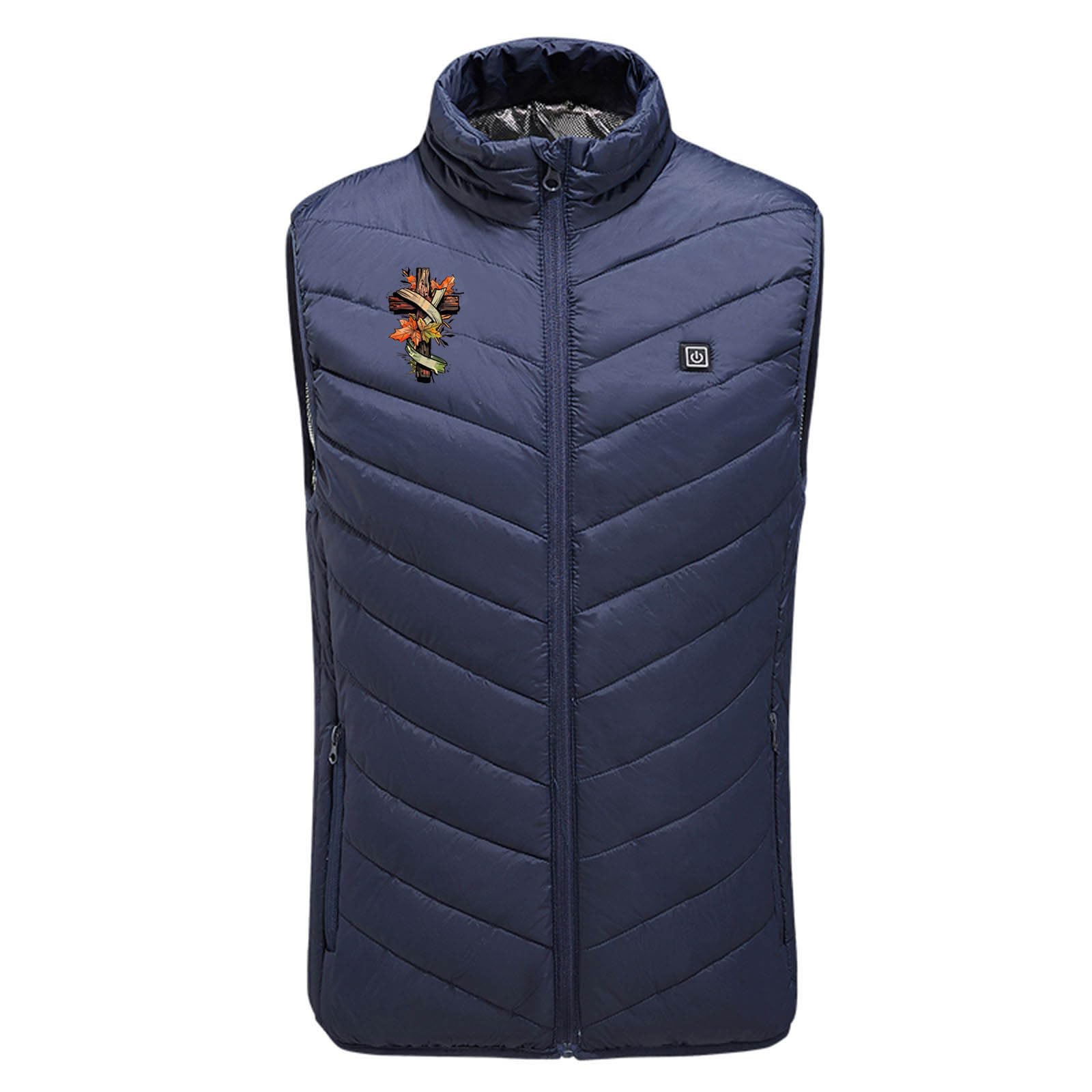 Mens Heated Vest Printed 9 Heating Zones Heated Vest Jacket with 3 Heating Level Winter Warm Heated Clothing Women