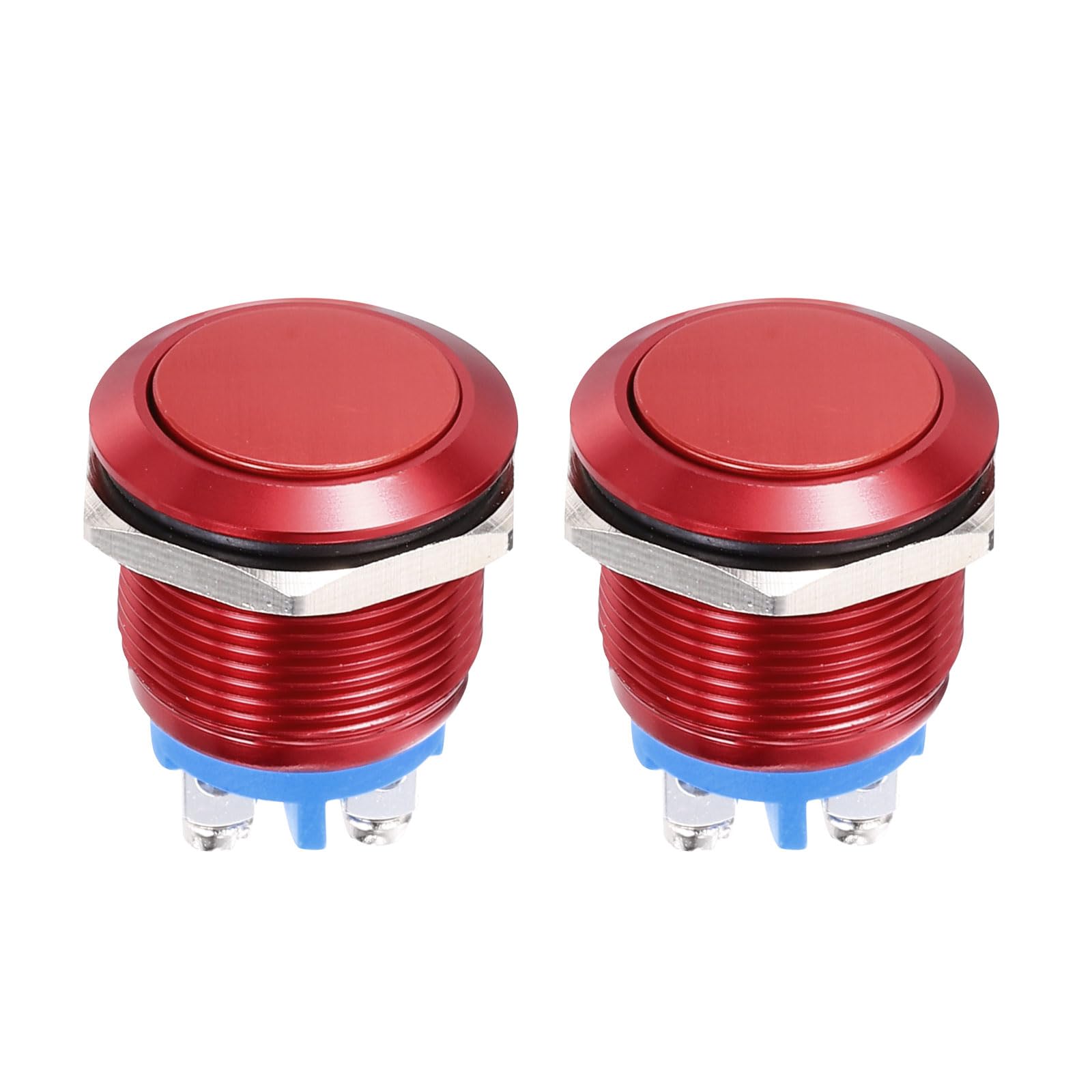 DMiotech 19mm / 3/4" Push Button Switch, IP66 1NO 0-250V 5A Momentary Push Button Starter Light Switch Self-reset