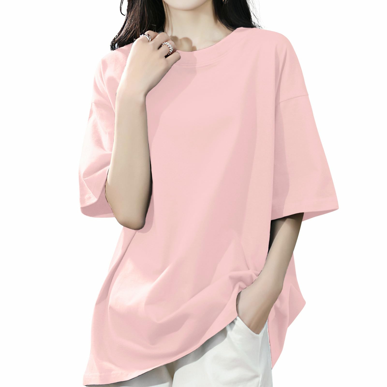 [SLEEPSINERO] tシャツ レディース 半袖 【体型カバー・ゆったり細…