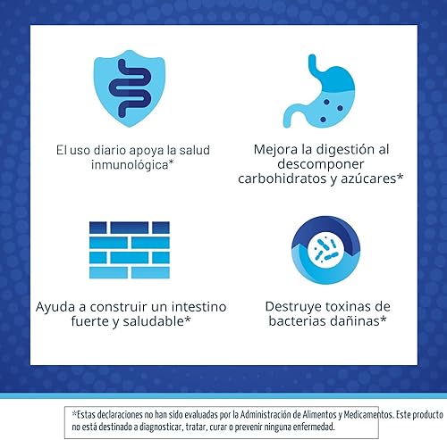 Vista 4 de Florastor Probióticos para la salud digestiva e inmunológica, 30 cápsulas, Probióticos para mujeres y hombres, ayuda a eliminar las bacterias