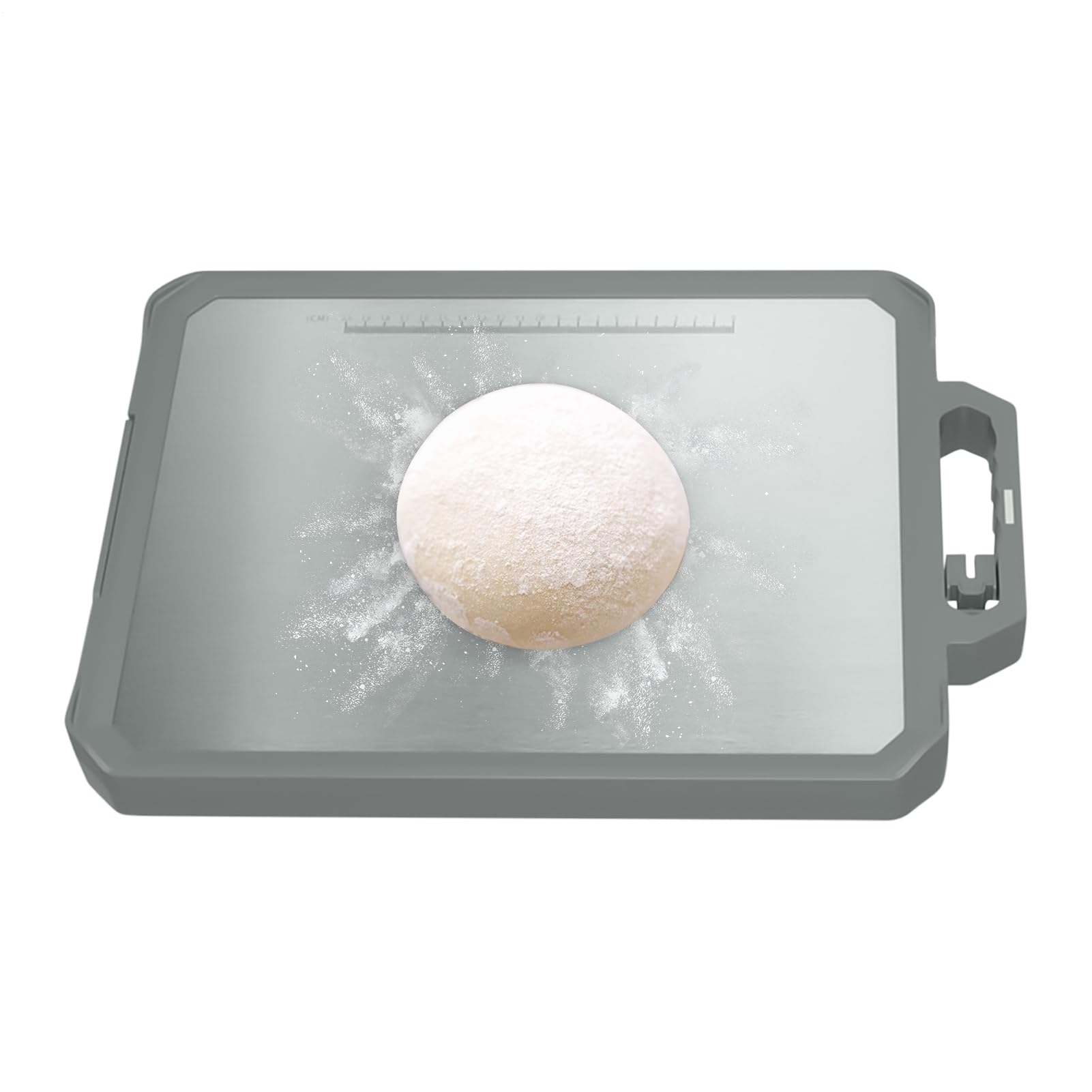 Planche À Découper En Acier Inoxydable Double Face Planche De Cuisine | Mat Anti-Dérapant Alimentaire Pour Préparation Légumes Pâtisserie Barbecue Maison Camping
