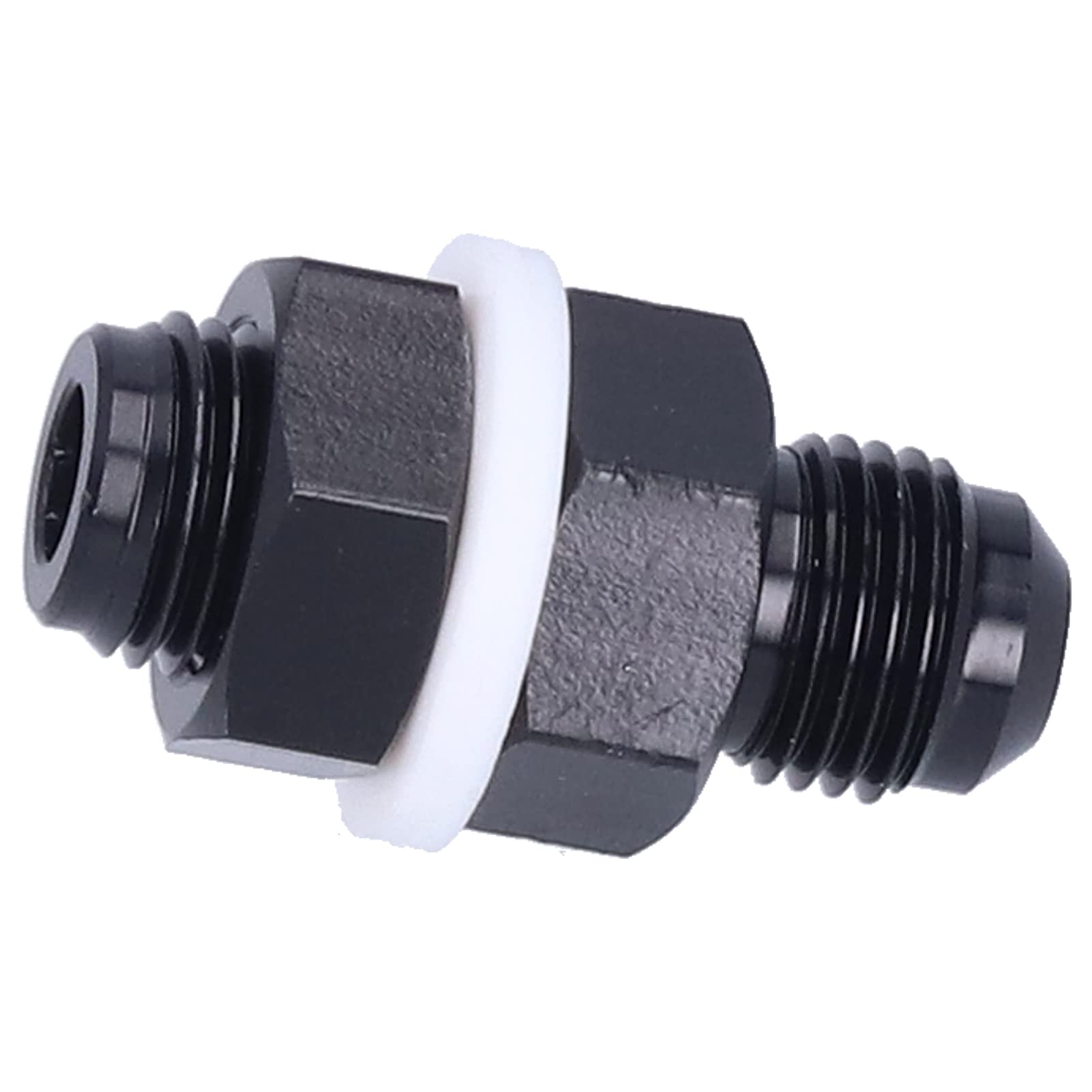Adaptateurs Cloison AN6 Aluminium - Raccords Carburant, 2 Pièces, Filetage Mâle