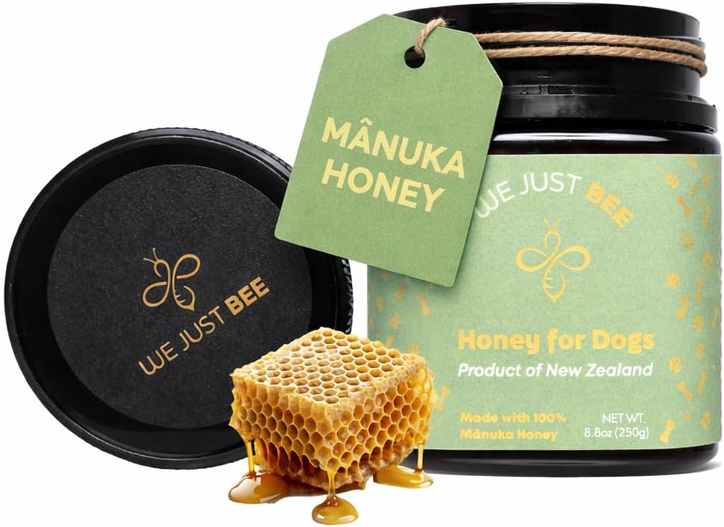 - Manuka Honey for Dogs 250g/8.8oz – Premium New Zealand Dog Food Topper & Natural Treat | Raw Honey for Dogs for Immune, Skin & Gut Support | Traceable Superfood – MGO 400+