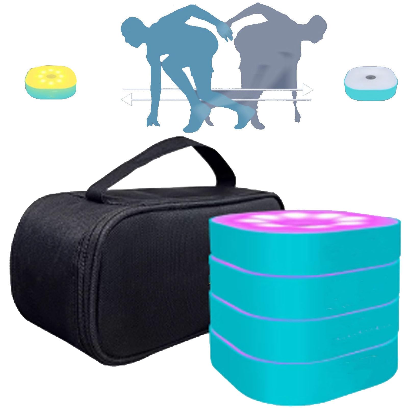 LjyAeono Reaction Training Light, 4 Modes Agile Fitness Light, Hand-Eye Coordination Training for Improve Speed, Agility and Reaction Time 4lights